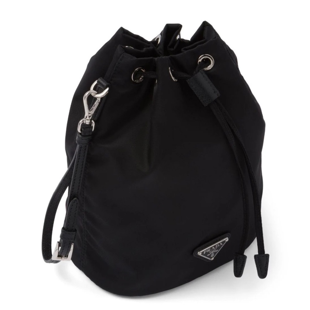 Prada Black ReNylon clutch bag